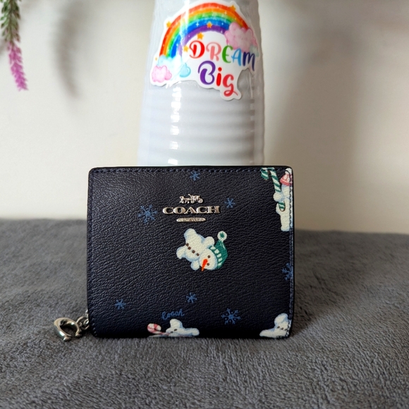 Coach Snowman Compact Wallet - Picture 1 of 5